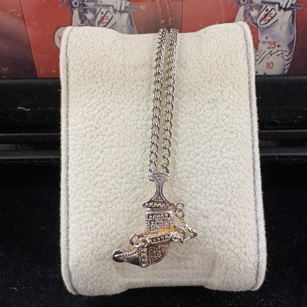 Sterling Silver Dagger Pendant Necklace .925 small